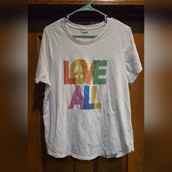 Old Navy Tops - Old Navy, Women's size XL, Tee, Short Sleeve, Love All, Perfect Shape